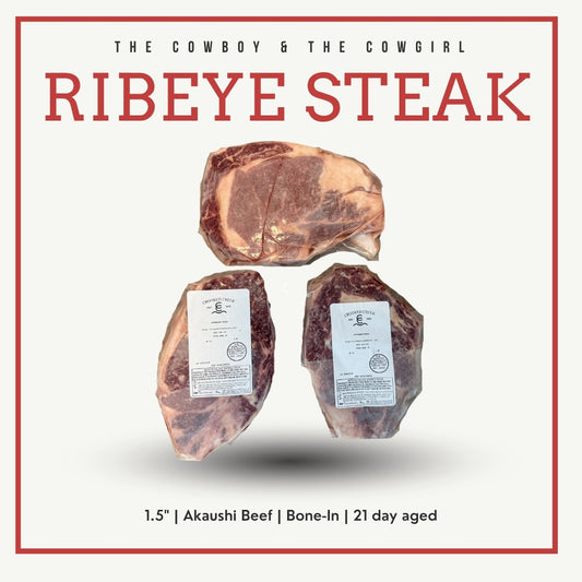 “The Cowboy & Cowgirl” – Bone-In Ribeye